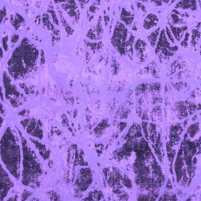 Square Machine Washable Abstract Purple Modern Area Rugs, wshabs1189pur