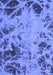Machine Washable Abstract Blue Modern Rug, wshabs1189blu