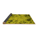 Sideview of Abstract Yellow Modern Rug, abs1189yw