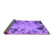 Sideview of Abstract Purple Modern Rug, abs1189pur