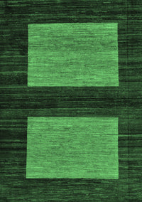 Abstract Emerald Green Modern Rug, abs118emgrn