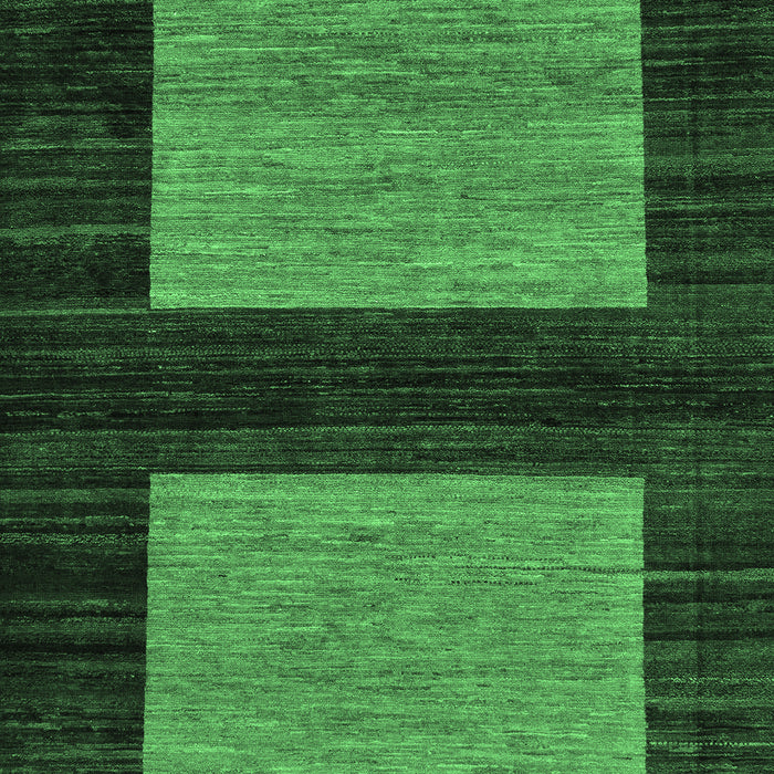Machine Washable Abstract Emerald Green Modern Area Rugs, wshabs118emgrn
