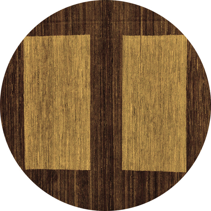 Round Machine Washable Abstract Brown Modern Rug, wshabs118brn