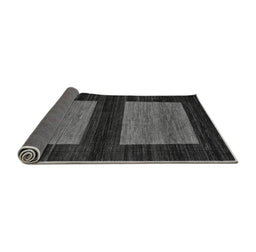 Sideview of Abstract Gray Modern Rug, abs118gry