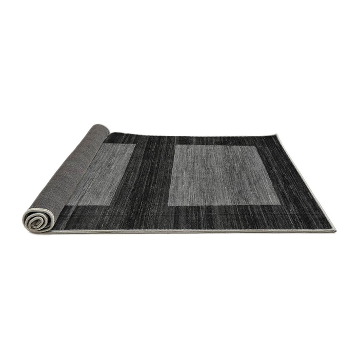 Sideview of Abstract Gray Modern Rug, abs118gry