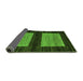 Sideview of Abstract Green Modern Rug, abs118grn