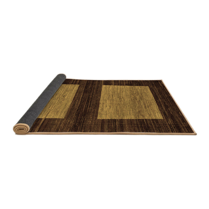 Sideview of Abstract Brown Modern Rug, abs118brn