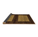 Sideview of Abstract Brown Modern Rug, abs118brn