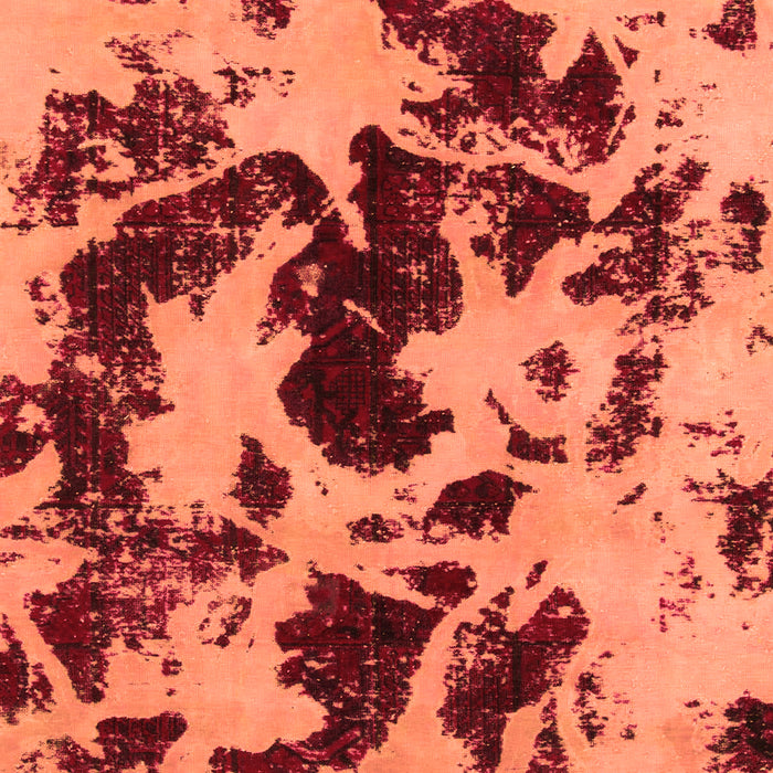 Machine Washable Abstract Orange Modern Area Rugs, wshabs1190org