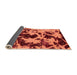 Sideview of Abstract Orange Modern Rug, abs1190org