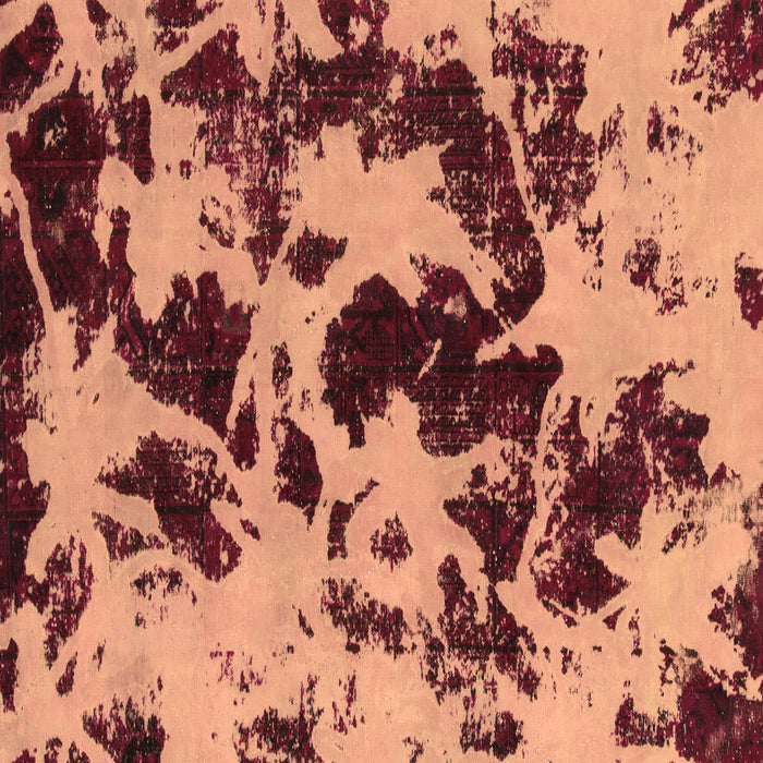 Square Machine Washable Abstract Brown Modern Rug, wshabs1190brn