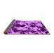 Sideview of Abstract Purple Modern Rug, abs1190pur