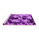 Sideview of Machine Washable Abstract Purple Modern Area Rugs, wshabs1190pur