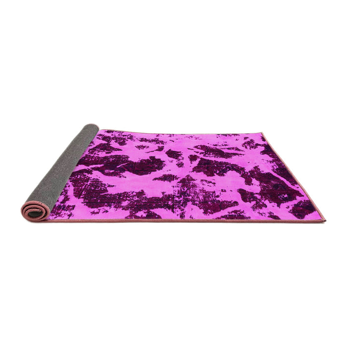 Sideview of Abstract Pink Modern Rug, abs1190pnk