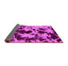 Sideview of Abstract Pink Modern Rug, abs1190pnk