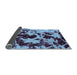 Sideview of Abstract Light Blue Modern Rug, abs1190lblu