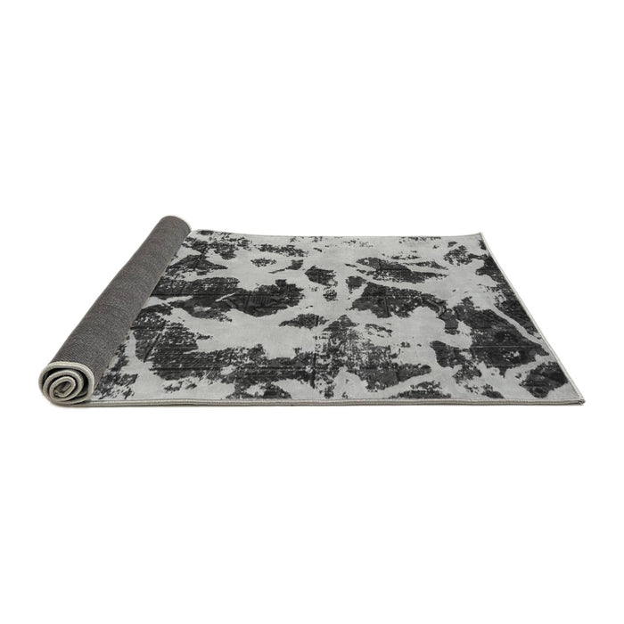 Sideview of Abstract Gray Modern Rug, abs1190gry