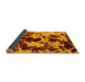 Sideview of Abstract Yellow Modern Rug, abs1190yw