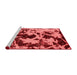 Modern Red Washable Rugs