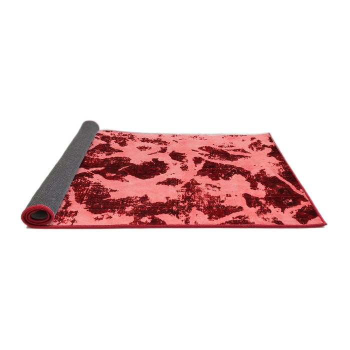 Abstract Red Modern Area Rugs