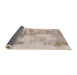 Sideview of Abstract Camel Brown Modern Rug, abs1191