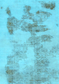 Abstract Light Blue Modern Rug, abs1191lblu