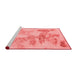 Modern Red Washable Rugs