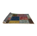 Sideview of Abstract Khaki Green Modern Rug, abs1192