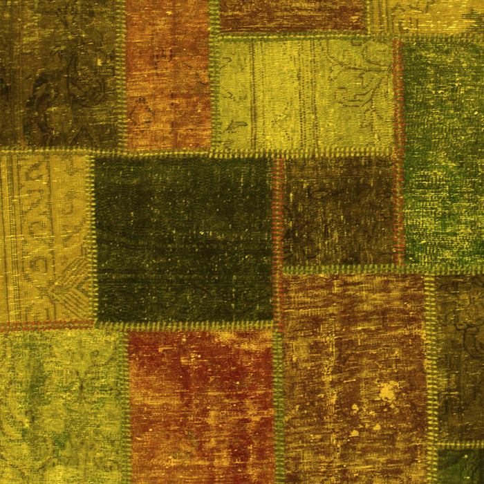Abstract Yellow Modern Rug, abs1192yw