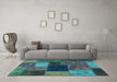 Machine Washable Abstract Light Blue Modern Rug in a Living Room, wshabs1192lblu