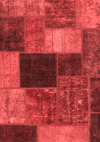 Abstract Red Modern Rug, abs1192red