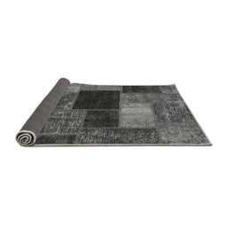 Sideview of Abstract Gray Modern Rug, abs1192gry