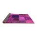 Sideview of Abstract Pink Modern Rug, abs1192pnk