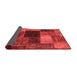 Abstract Red Modern Area Rugs