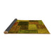 Sideview of Abstract Yellow Modern Rug, abs1192yw