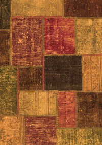 Abstract Orange Modern Rug, abs1192org