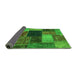 Sideview of Abstract Green Modern Rug, abs1192grn