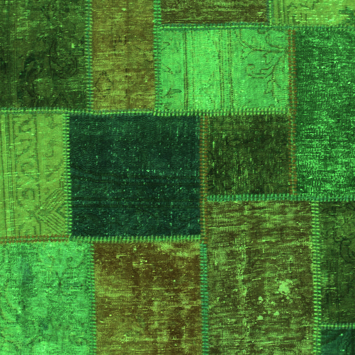 Abstract Green Modern Rug, abs1192grn