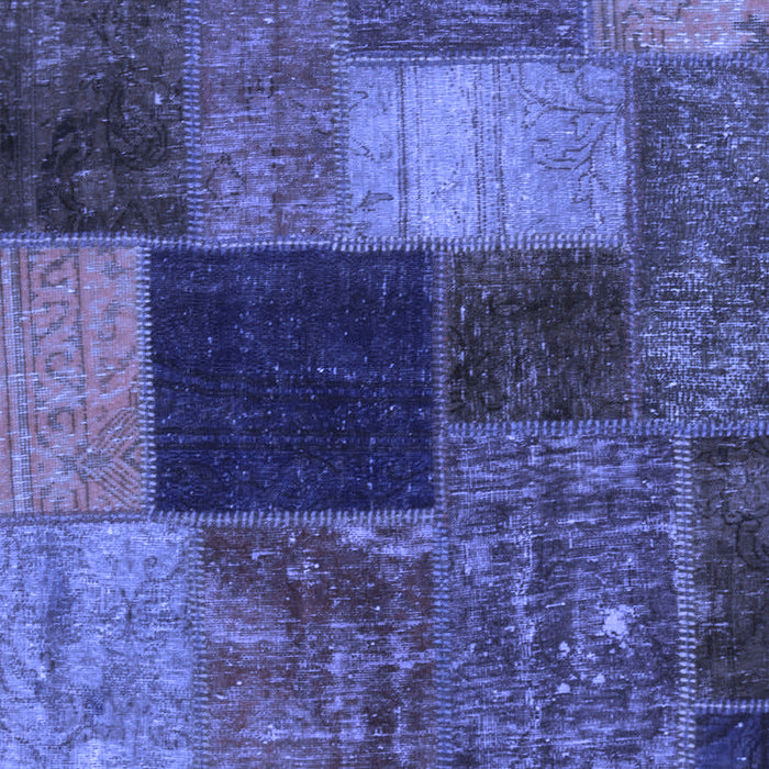 Abstract Blue Modern Rug, abs1192blu