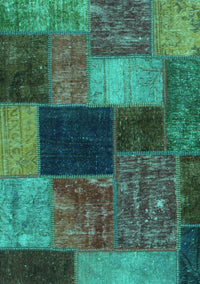 Abstract Turquoise Modern Rug, abs1192turq