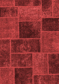 Patchwork Red Transitional Rug, abs1193red