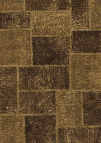 Patchwork Brown Transitional Rug, abs1193brn