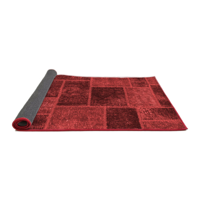 Patchwork Red Transitional Area Rugs