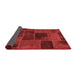 Patchwork Red Transitional Area Rugs