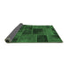 Sideview of Patchwork Emerald Green Transitional Rug, abs1193emgrn