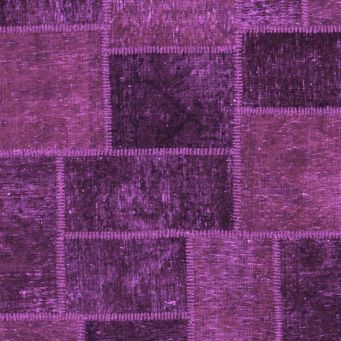 Machine Washable Patchwork Purple Transitional Area Rugs, wshabs1193pur