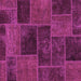 Square Patchwork Pink Transitional Rug, abs1193pnk