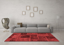Transitional Red Washable Rugs