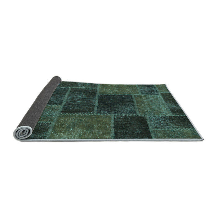 Sideview of Patchwork Light Blue Transitional Rug, abs1193lblu