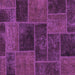 Square Patchwork Purple Transitional Rug, abs1193pur